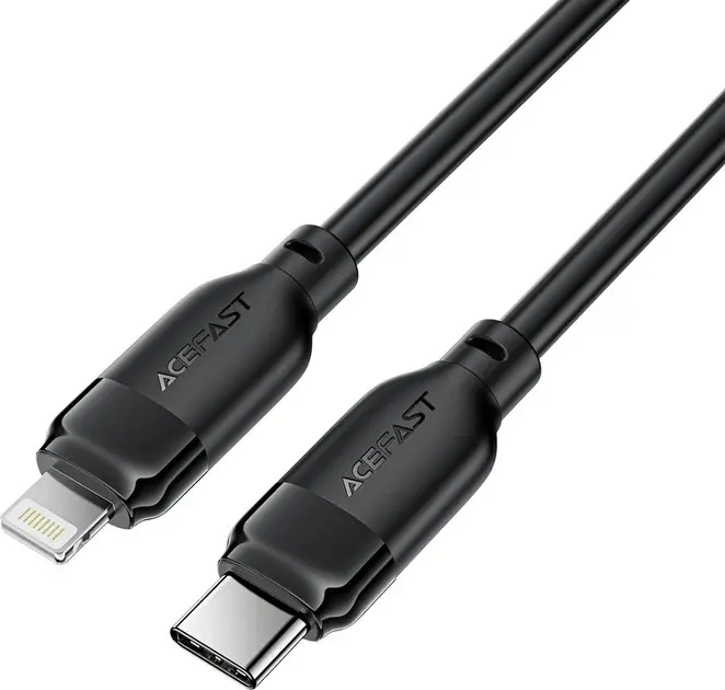 كيبل ACEFAST من USB-C إلى Lightning TPU (2 متر) أسود