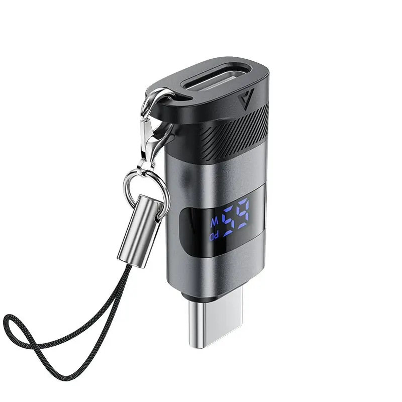 AceFast L to USB-C adapter,metal grey
