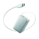 Anker Nano Power Bank (10K, 45W, Built-In Retractable USB-C Cable)-  Green