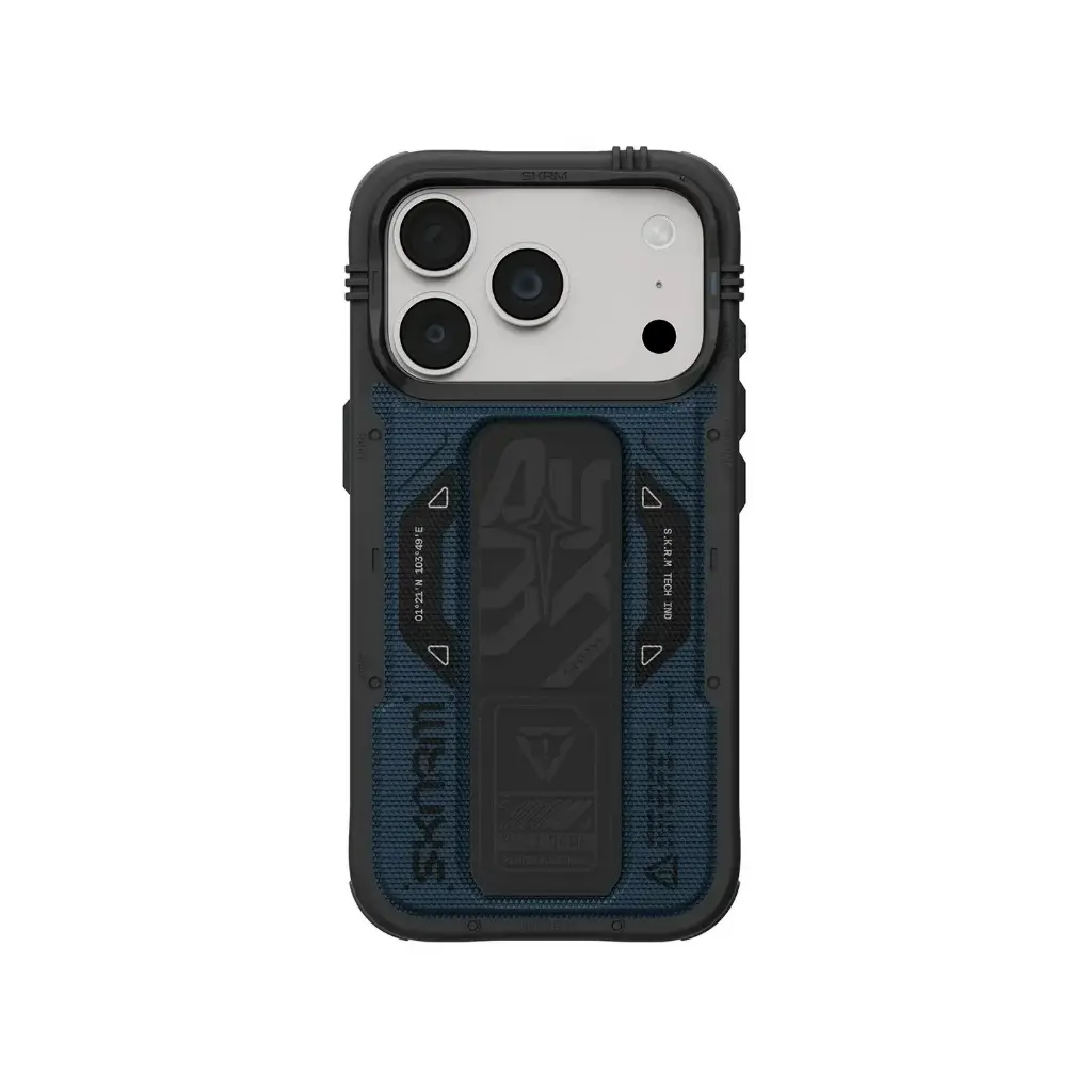 "SKINARMA IPHONE 18 PRO 6.3" (2026) PHANTOM (PU GRIP-STAND) BLUE"