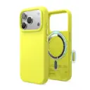 Elago iPhone 18 Pro/17 Pro Magnetic Silicone Case (Camera Control Key Included) (Neon Yellow)