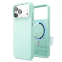 Elago iPhone 18 Pro Max/17 Pro Max Magnetic Silicone Case (Camera Control Key Included) (Aqua Sky)