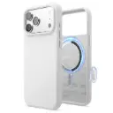 Elago iPhone 18 Pro Max/17 Pro Max Magnetic Silicone Case (Camera Control Key Included) (White)