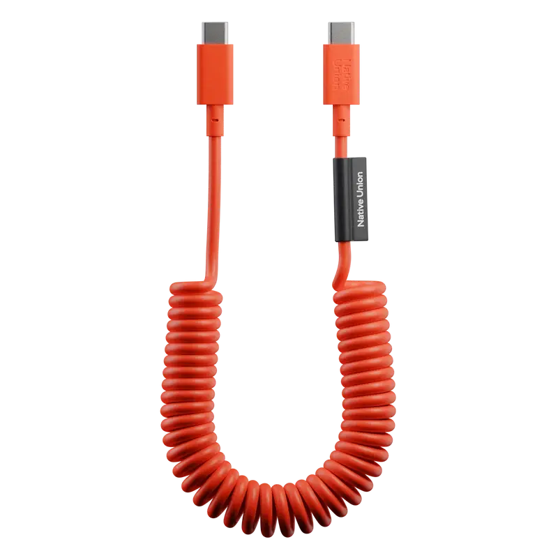 كيبل Native Union POP Cable USB-C إلى USB-C بطول 1.2 متر 60 واط – برتقالي
