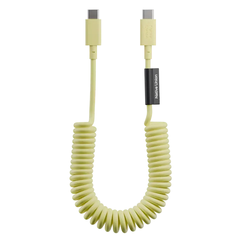 كيبل Native Union POP Cable USB-C إلى USB-C بطول 1.2 متر 60 واط – أصفر ليموني
