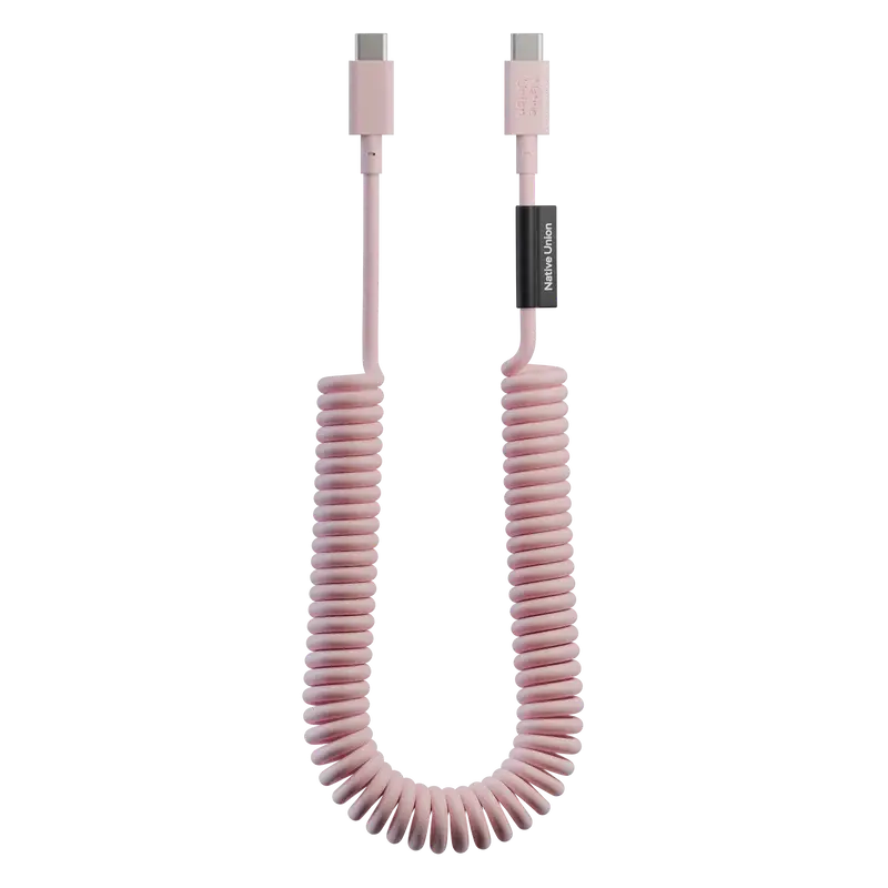 كيبل Native Union POP Cable XL USB-C إلى USB-C بطول 2.4 متر 60 واط – وردي