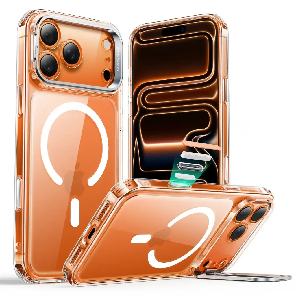 ESR iPhone 18 Pro / 17 Pro Classic Hybrid Magnetic Case (Camera Control,Stash Stand) (Clear)