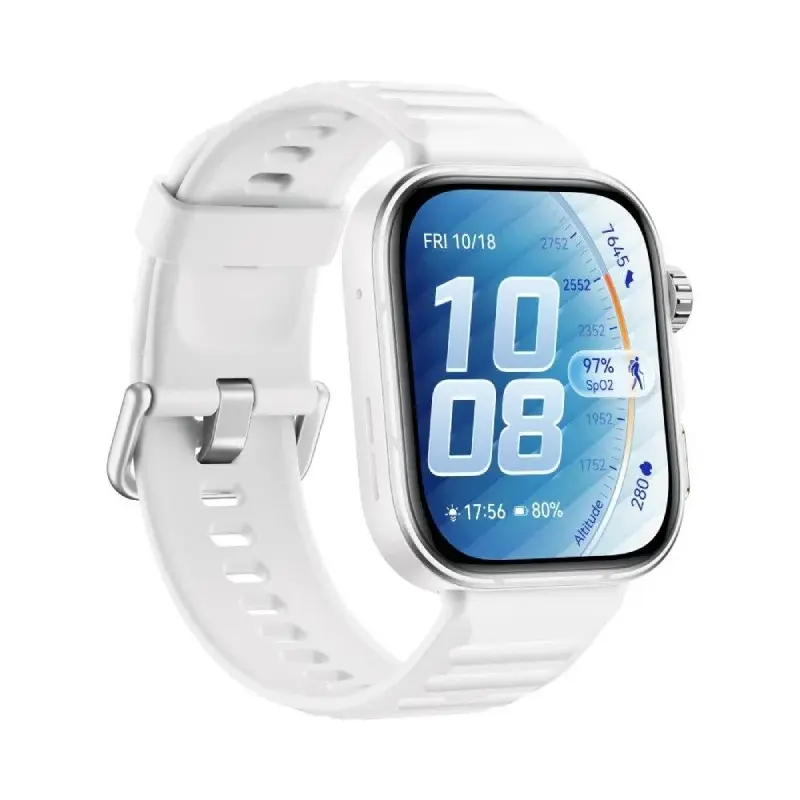 ساعة ذكية Huawei Watch Fit 5 Pro - شاشة AMOLED مقاس 1.92 إنش / Bluetooth 6.0 / أبيض
