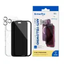 كومبو حماية 4 في 1 ArmorPro SODA Privacy (حماية شاشة + حماية كاميرا + غطاء حماية للكاميرا + كفر شفاف MagSafe أبيض) لـ iPhone 18 Pro