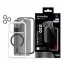 كومبو حماية 4 في 1 ArmorPro D3O مع Capture Button (حماية شاشة خصوصية + حماية كاميرا + كفر D3O MagSafe + لاصق عدسة) أسود لـ iPhone 18 Pro