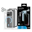 ArmorPro D3O 4-in-1 Combo with Capture Button (Privacy Screen + Camera Lens + D3O Case MagSafe + Lens Film) Cloud Blue for iPhone 18 Pro
