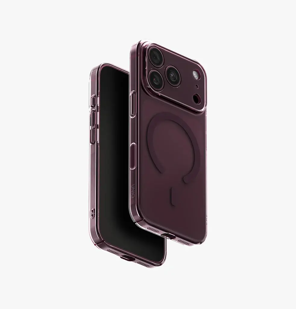 كفر UNIQ Airsuit MagClick لـ iPhone 18 Pro - عنابي لامع