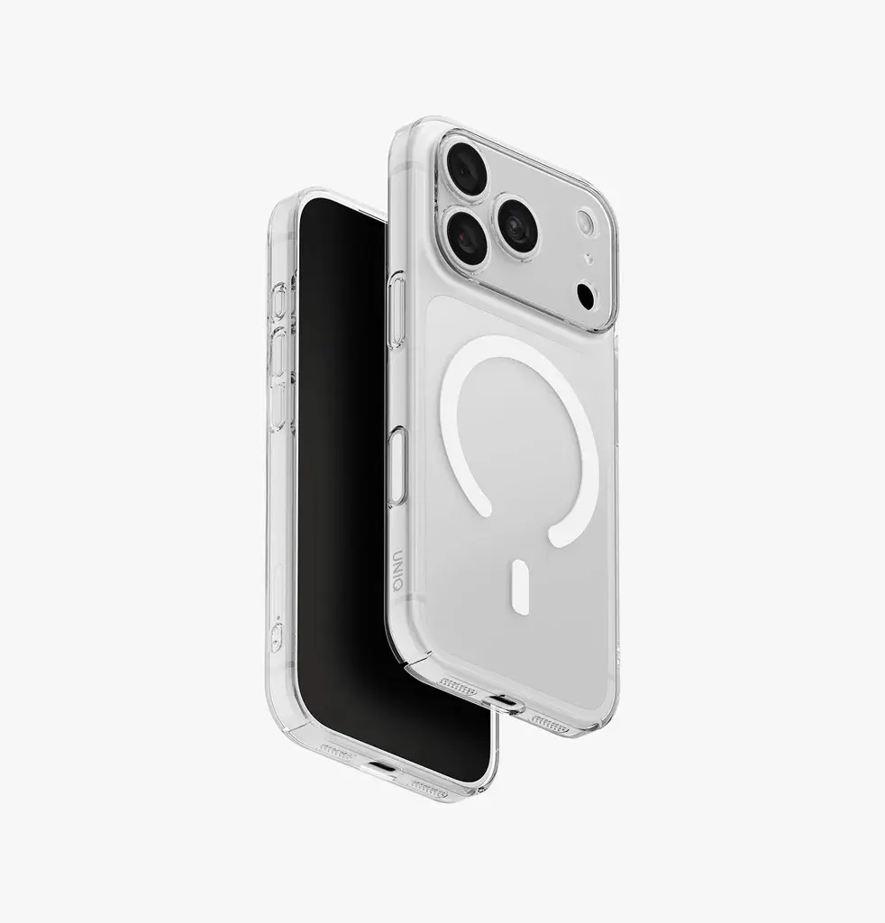 كفر UNIQ Airsuit MagClick لـ iPhone 18 Pro - شفاف لامع