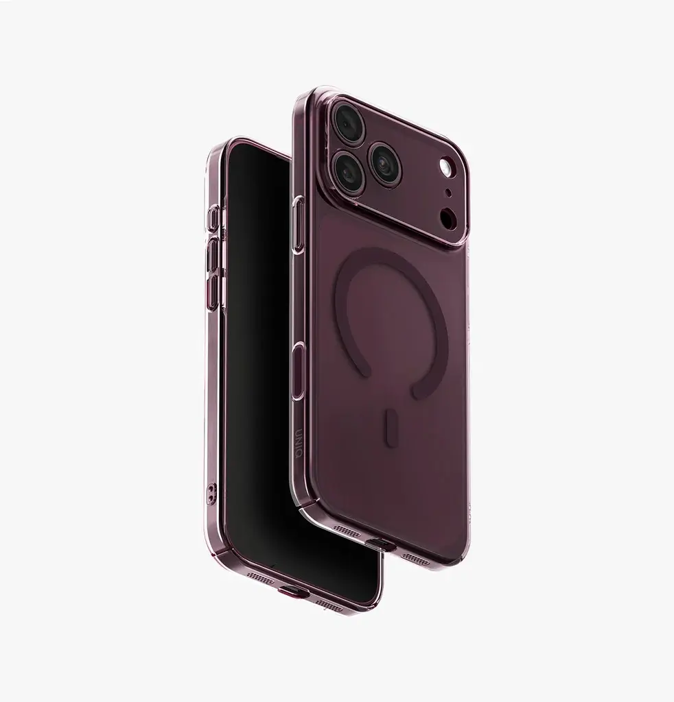 كفر UNIQ Airsuit MagClick لـ iPhone 18 Pro Max - عنابي لامع