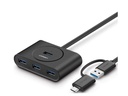 UGREEN USB 3.0 HUB with USB-C port 1m (Black)
