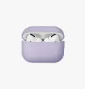 كفر UNIQ Hybrid Lino سيليكون ناعم لسماعات AirPods Pro 2 – أسود
