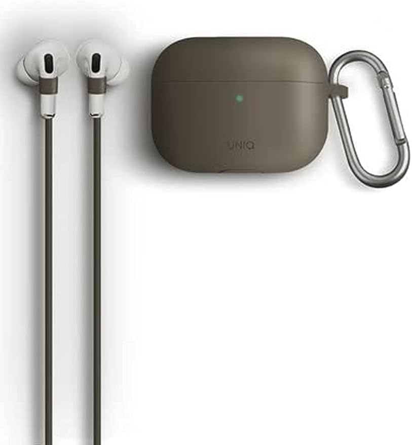 Uniq Vencer Silicone Hang Case for Airpods Pro - Dark Sand Beige 