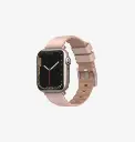 Uniq Linus Airosoft Silicone Strap For Apple Watch 41/40/38 mm - Blush Pink 