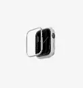 كفر UNIQ Moduo بإطار قابل للتبديل لساعة Apple Watch 41/40 ملم – أبيض طباشيري / رمادي حجري