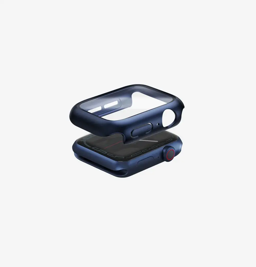 كفر UNIQ Nautic مقاوم للماء مع زجاج مقوّى لساعة Apple Watch 40 ملم – أزرق بحري