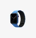 سير مغناطيسي UNIQ Revix بوجهين لساعة Apple Watch 38/40/41 ملم – أزرق / أسود (Caspian)