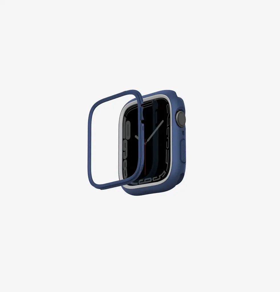 كفر UNIQ Moduo بإطار قابل للتبديل لساعة Apple Watch 45/44 ملم – أزرق / رمادي