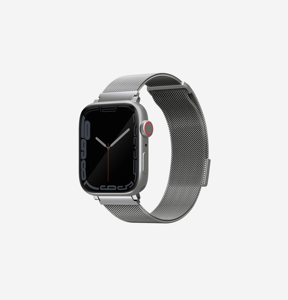 Uniq Dante Milanese Mesh Steel Strap For Apple Watch 44mm - Silver 