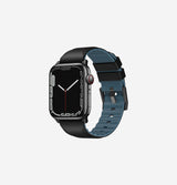 Uniq Linus Airosoft Silicone Strap For Apple Watch 45/44/42 mm - Midnight Black 
