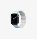 سير UNIQ Revix بوجهين لساعة Apple Watch 42/44/45 ملم – أبيض / أزرق (Arctic)