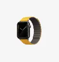 سير UNIQ Revix بوجهين لساعة Apple Watch 42/44/45 ملم – خردلي / خاكي