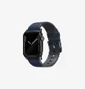 سير جلد UNIQ Straden لساعة Apple Watch 42/44/45 ملم – أزرق بروسي