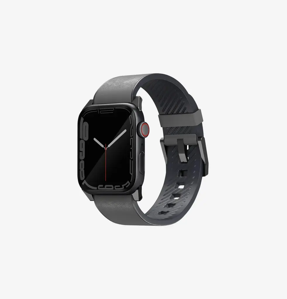 Uniq Straden Leather Strap for Apple Watch 42/44/45 - Rhino Grey 