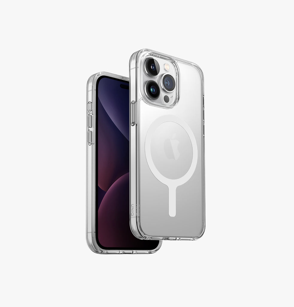 كفر UNIQ Hybrid LifePro Xtreme MagSafe لآيفون 15 Pro – شفاف مطفي