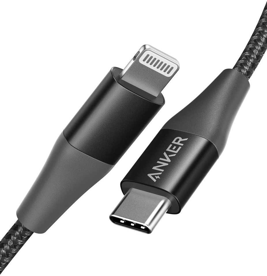 كابل أنكر باورلاين+ II USB-C إلى لايتننغ 0.9 متر - أسود