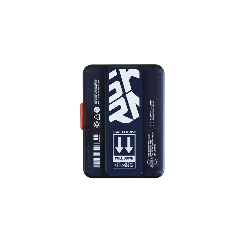 SkinArma Mirage Phaze Magnetic Card Holder With Grip Stand - Blue 