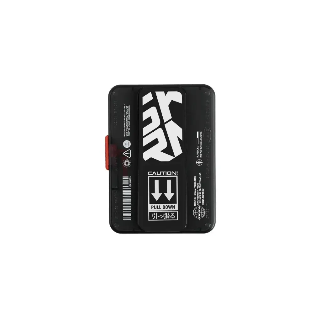 SkinArma Mirage Phaze Magnetic Card Holder With Grip Stand - Black 