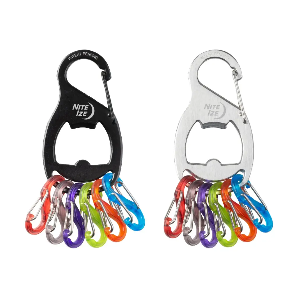 علّاقة مفاتيح Nite Ize KeyRack+ S-Biner – ستانلس ستيل