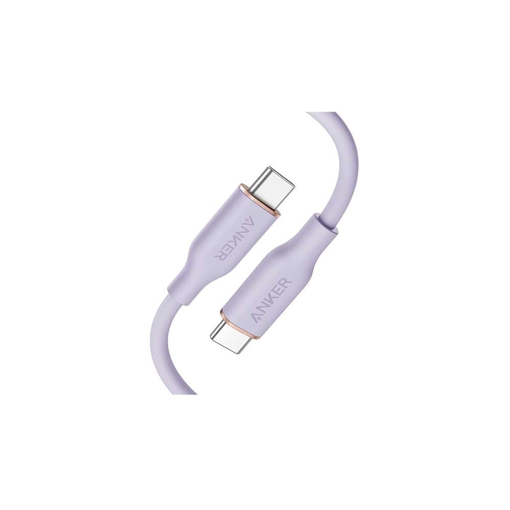 Anker PowerLine III Flow USB-C to USB-C Purple (90cm/3ft) 