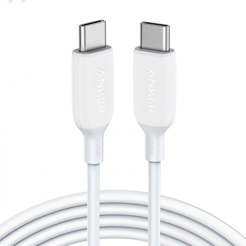 Anker PowerLine III USB-C to USB-C 6 ft - white 