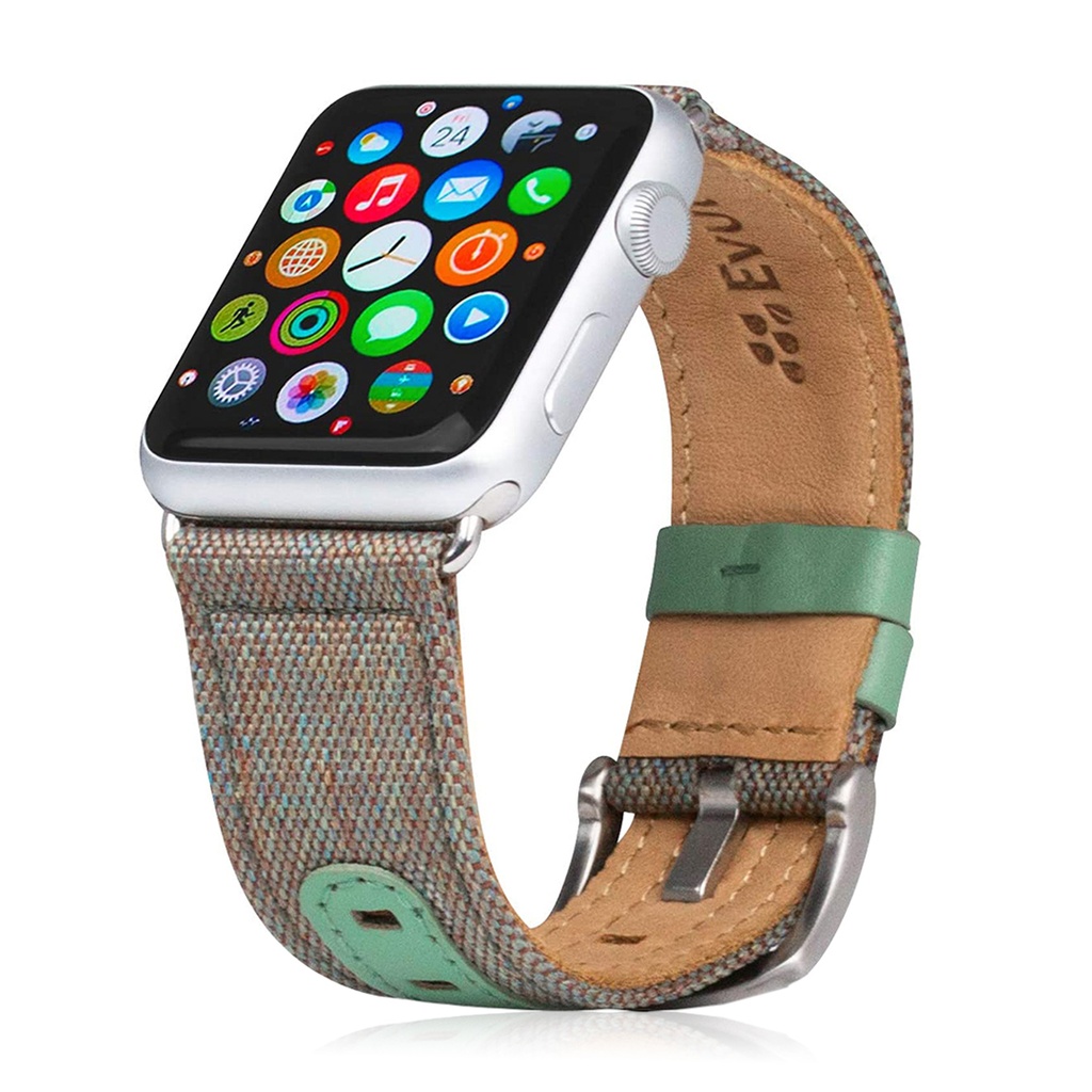 حزام Evutec Northill لـ Apple Watch مقاس 42mm/44mm - Chroma/Sage