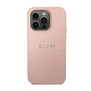 Guess IML Electro Cam Hard Case with Strap for 14 Pro Max- Pink