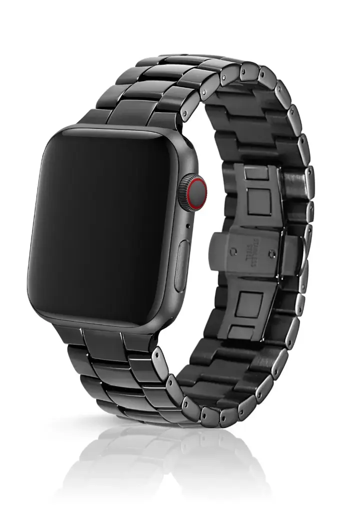 حزام juuk VELO لـ Apple Watch (ستيل) 42MM 44MM 45MM 49MM - Brushed Black