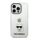 Karl Lagerfeld IML Choupette Body Hard Case for iPhone 14 Pro (6.1") - Transparent 