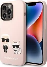 Karl Lagerfeld Magsafe PC/TPU Case With Ring For iPhone 14 Pro - Pink