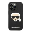Karl Lagerfeld Magsafe Silicone Karl`s Head Hard Case for iPhone 14 Pro (6.1") - Black