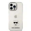 كفر Karl Lagerfeld IML Choupette Body صلب لـ iPhone 14 Pro Max (6.7") - شفاف