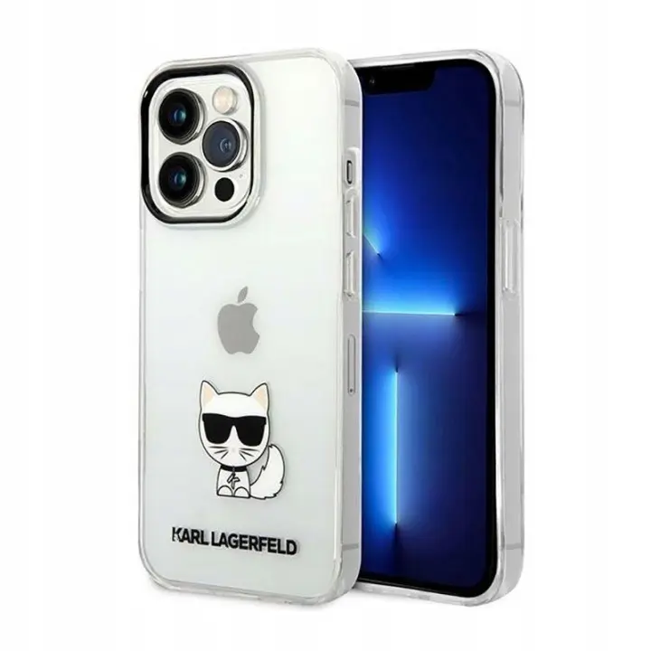 Karl Lagerfeld Liquid Silicone Karl & Choupettefor iPhone 14 Pro Max (6.7") - Black