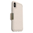 OtterBox Strada Folio iPhone X Leather Wallet Case - Soft Opal
