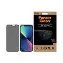 حماية شاشة خصوصية PanzerGlass CamSlider مضادة للبكتيريا لآيفون 13 / 13 Pro (6.1 إنش) – أسود – P2748