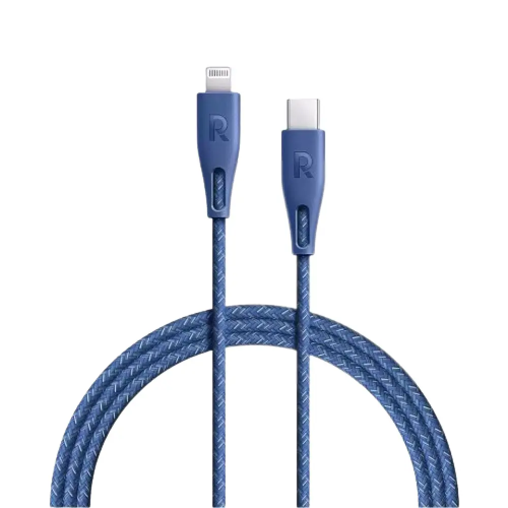 كيبل RAVPower Type-C إلى Lightning نايلون 1.2 متر – أزرق